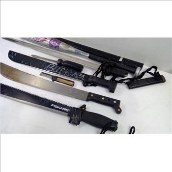 Fiskars Machete, Easton Baseball Bat, Popular Mechanics Screwdriver, And More, 6 Pieces