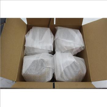 Fitz And Floyd Gold Luster Set Of 4 Stemless Wine Glasses