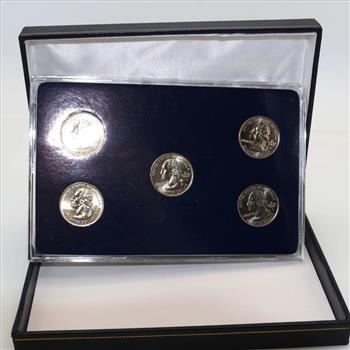Five 2007 US State Quarters