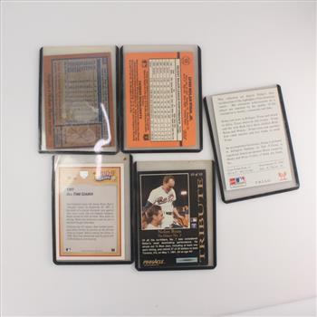 Five Nolan Ryan Trading Cards