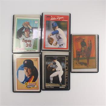 Five Nolan Ryan Trading Cards