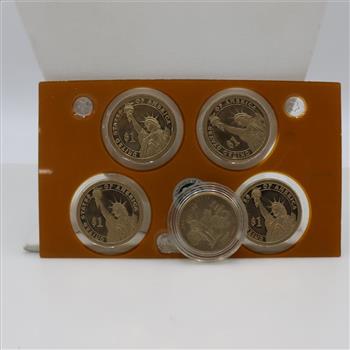 Five US Gold Plated Coins