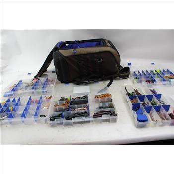 Flambeau Backpack, Tackle Boxes, Fishing Lures: 5+ Items