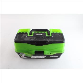 Flambeau Tackle Box With Assorted Fishing Equipment, 15+ Pieces