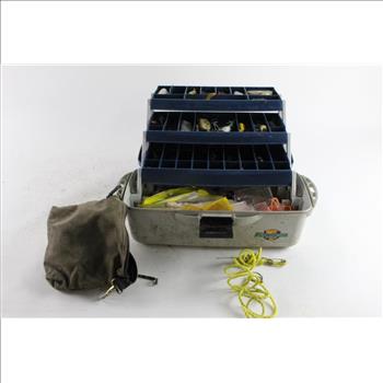 Flambeau Tackle Box, With Assorted Tackle, 20+ Pieces