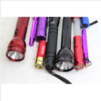 Flashlights: Mag-Lite, Duracell, Streamlight, And More, 10 Pieces