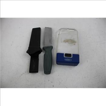 Flashlights, Work Light Bulk Lot With Camillus Knife, 6 Pieces