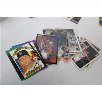 Fleer, Score, Leaf, Upper Deck Basketball, Baseball Trading Cards, 100+ Pieces