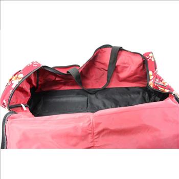 Floral Print Rolling Suitcase