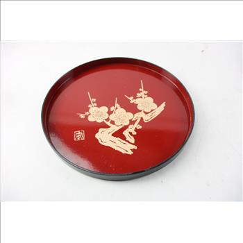 Flower Design Plate Set, 2 Pieces