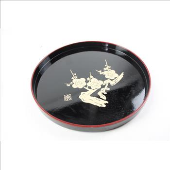 Flower Design Plate Set, 2 Pieces