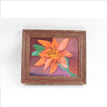 Flower Painting In Frame