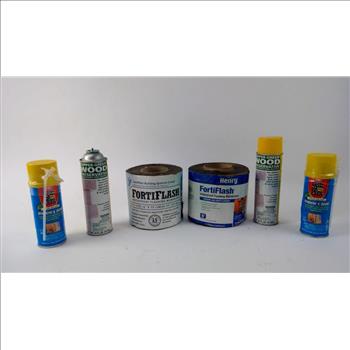 Foam Sealant Spray, Waterproof Asphalt Rolls, And More, 6+ Pieces
