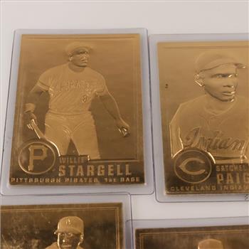 Foil Baseball Trading Cards, 6 Pieces