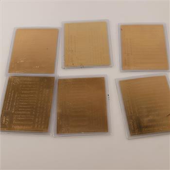 Foil Baseball Trading Cards, 6 Pieces