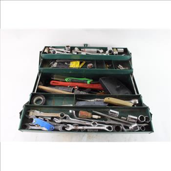 Fold Out Toolbox With Hand Tools, 20+ Pieces