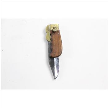 Folding Bowie Knife With Sheath