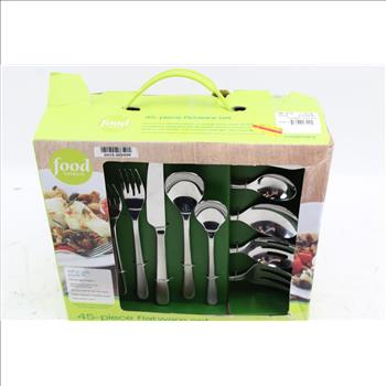 Food Network Rosemary 45 Piece Stainless Flatware Set