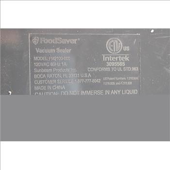 FoodSaver Vaccum Sealer FM2100-000
