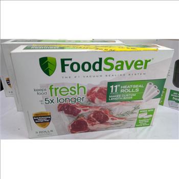 FoodSaver Vacuum Sealing System, Heat-Seal Rolls Packs, 4 Pieces
