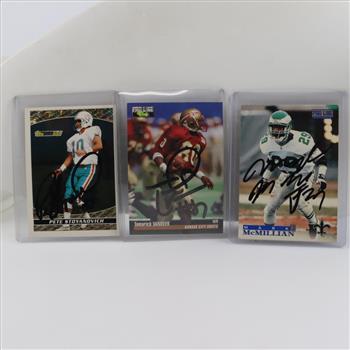 Football Trading Cards, 3 Pieces