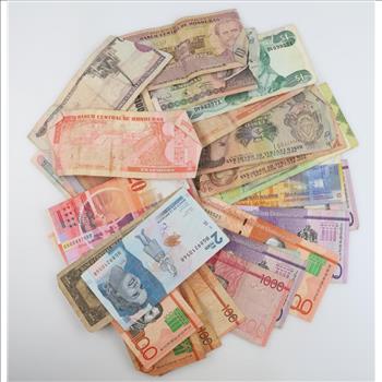 Foreign Bills; 26+ Pieces