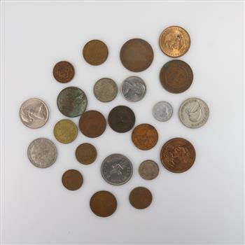 Foreign Coins; 19+ Pieces