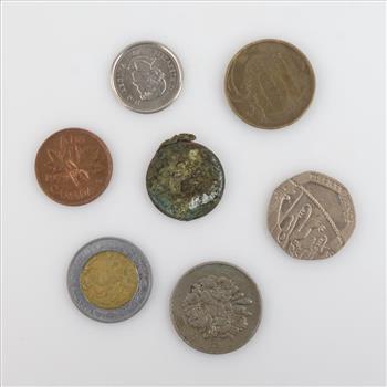 Foreign Coins; 7 Pieces