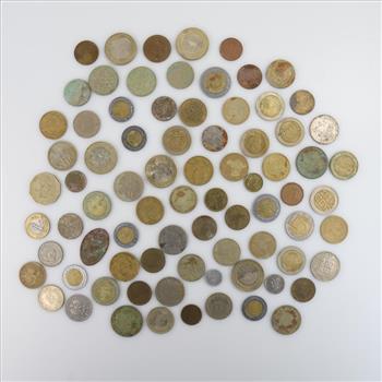 Foreign Coins; 75+ Pieces