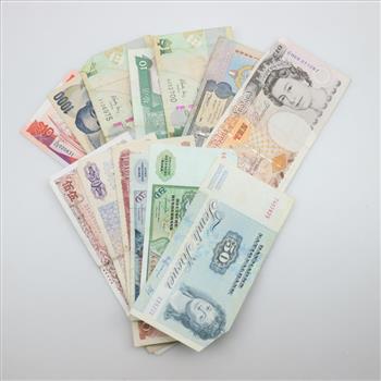 Foreign Currency, 13 Pieces