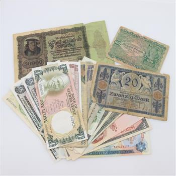 Foreign Currency, 18 Pieces