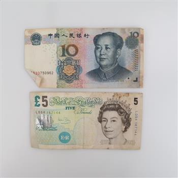 Foreign Currency, 2 Pieces