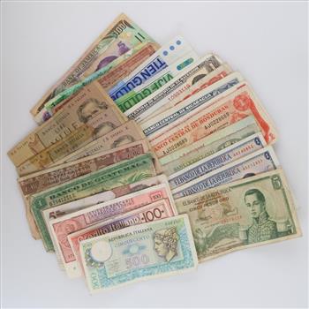 Foreign Currency, 25 Pieces