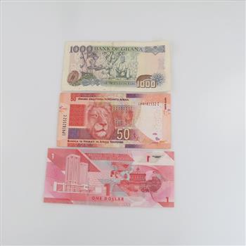 Foreign Currency, 3 Pieces