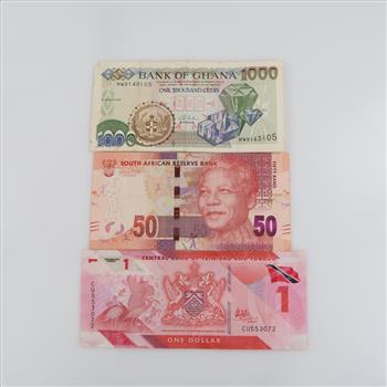 Foreign Currency, 3 Pieces
