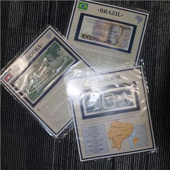 Foreign Currency, 3 Pieces