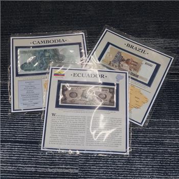 Foreign Currency, 3 Pieces