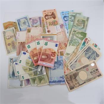 Foreign Currency, 4+ Pieces, including 45 Euros