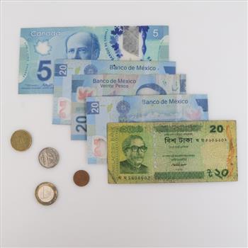 Foreign Currency, 9 Pieces