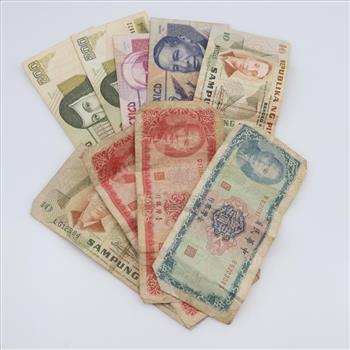 Foreign Currency, 9 Pieces