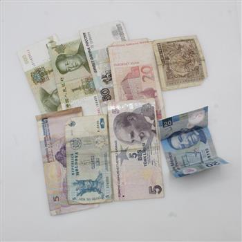 Foreign Currency, 9 Pieces