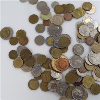 Foreign Currency And Tokens, 1+lb.