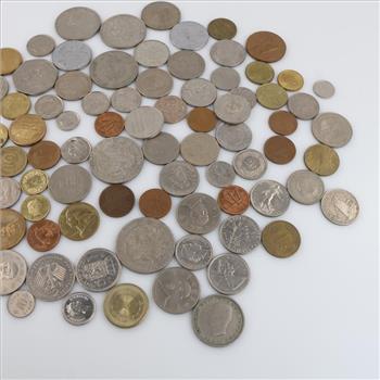 Foreign Currency And Tokens, 1+lbs