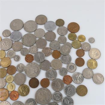 Foreign Currency And Tokens, 1+lbs
