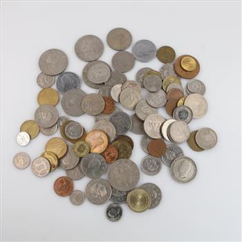 Foreign Currency And Tokens, 1+lbs