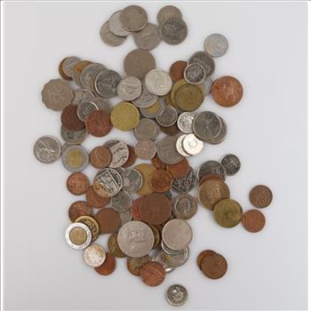 Foreign Currency And Tokens, 1+lbs