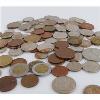 Foreign Currency And Tokens, 1+lbs