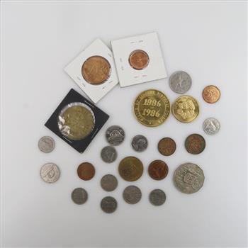 Foreign Currency And Tokens, 20+ Pieces