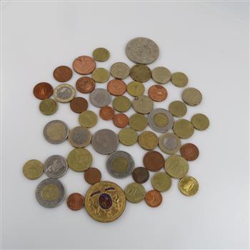 Foreign Currency And Tokens, 45+ Pieces