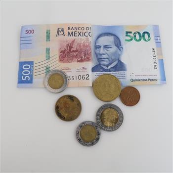 Foreign Currency And Tokens, 7 Pieces
